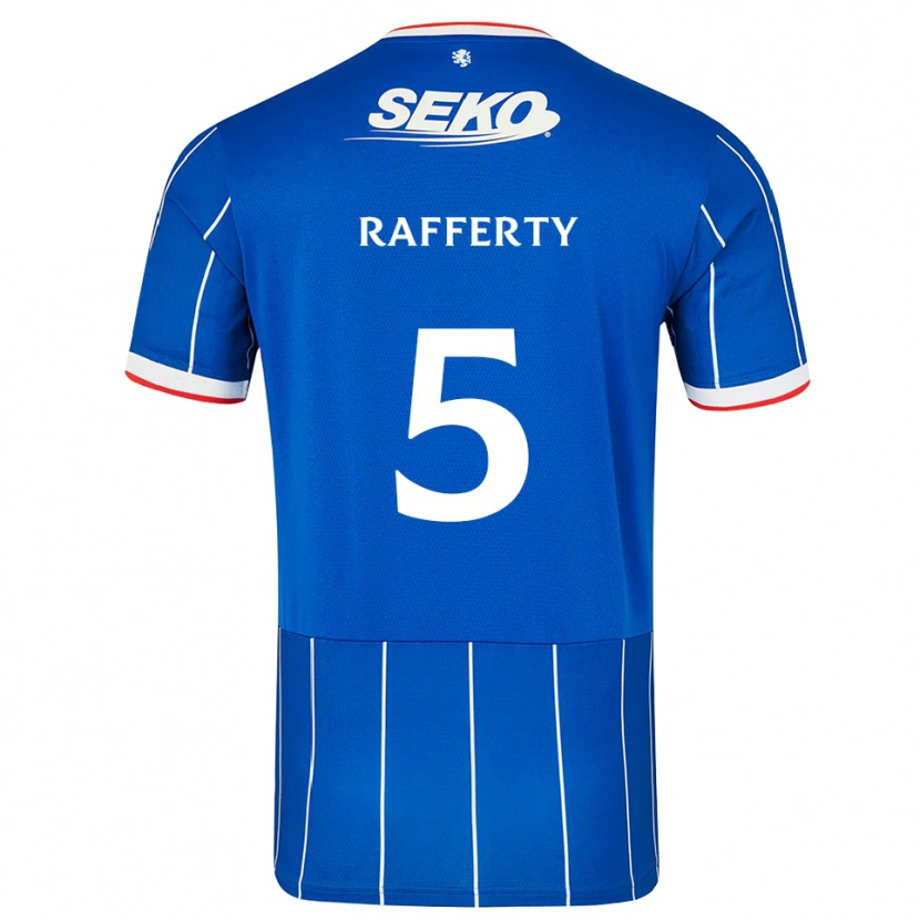 Danxen Mujer Camiseta Laura Rafferty #5 Rojo Azul Blanco 1ª Equipación 2026/27 La Camisa