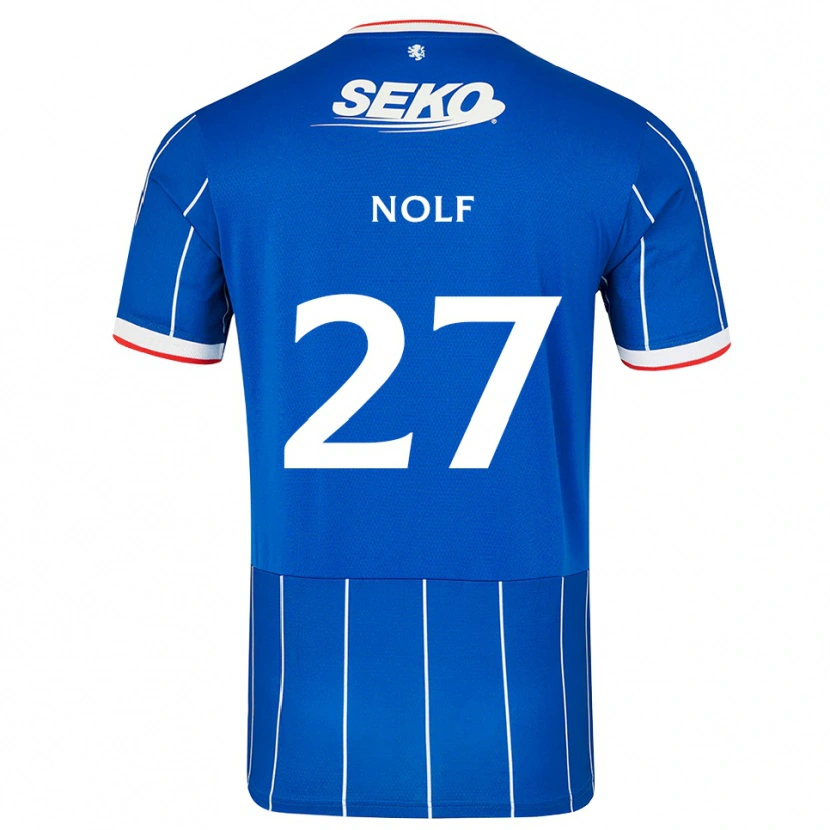 Danxen Mujer Camiseta Madeline Nolf #27 Rojo Azul Blanco 1ª Equipación 2026/27 La Camisa