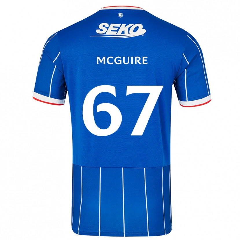 Danxen Mujer Camiseta Rydnn Mcguire #67 Rojo Azul Blanco 1ª Equipación 2026/27 La Camisa