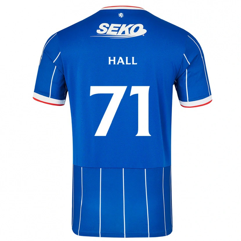 Danxen Mujer Camiseta Ruaridh Hall #71 Rojo Azul Blanco 1ª Equipación 2026/27 La Camisa