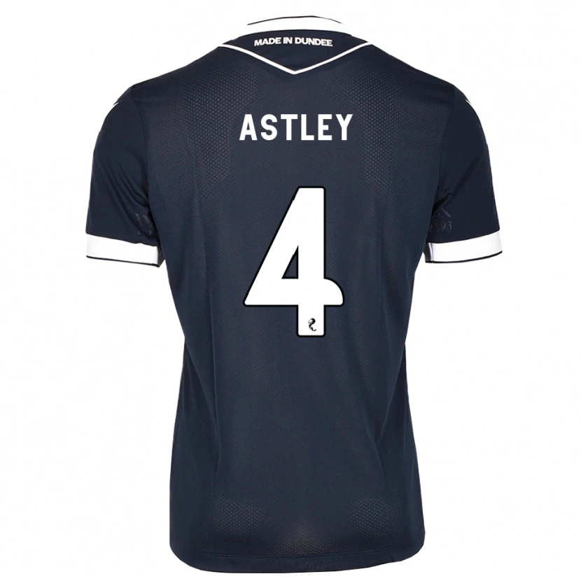 Danxen Mujer Camiseta Ryan Astley #4 Azul Medianoche Blanco 1ª Equipación 2026/27 La Camisa