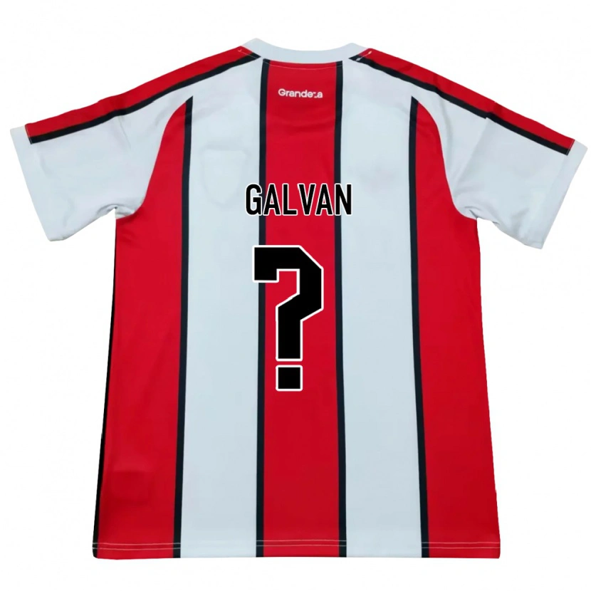 Danxen Mujer Camiseta Tomas Galvan #0 Blanco Rojo Negro 2ª Equipación 2026/27 La Camisa