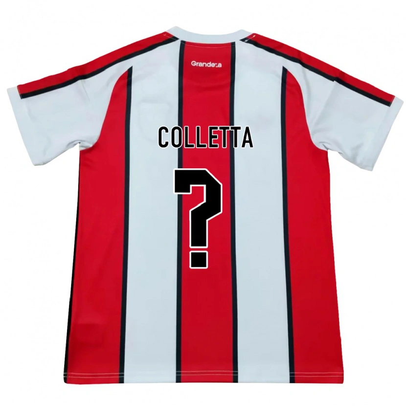 Danxen Mujer Camiseta Talo Colletta #0 Blanco Rojo Negro 2ª Equipación 2026/27 La Camisa