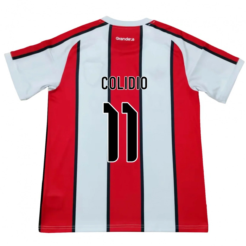 Danxen Mujer Camiseta Facundo Colidio #11 Blanco Rojo Negro 2ª Equipación 2026/27 La Camisa