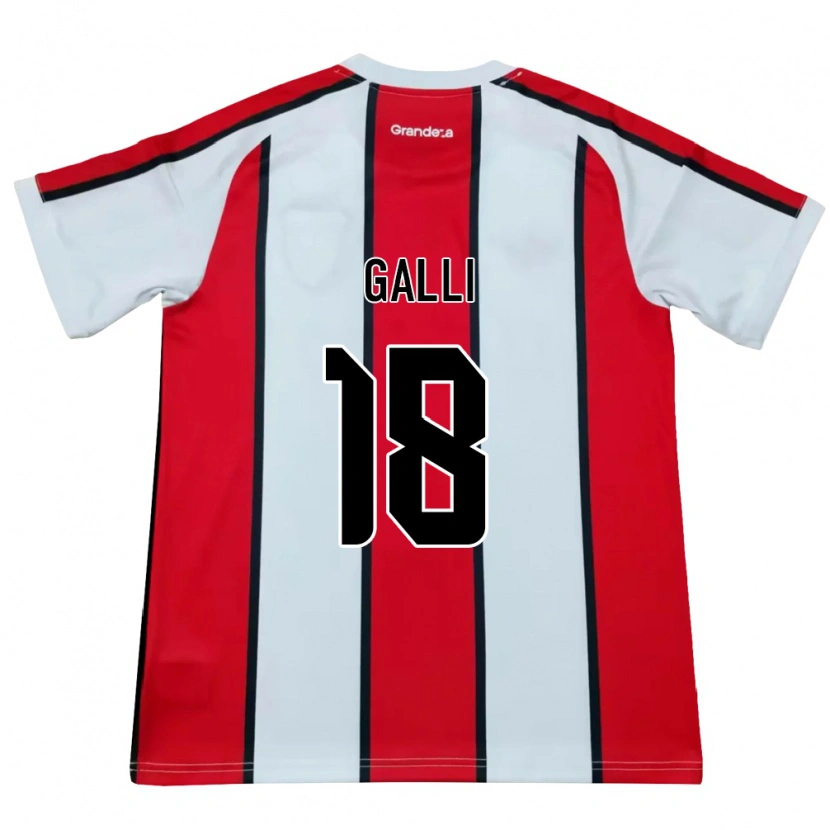 Danxen Mujer Camiseta Ludmila Galli #18 Blanco Rojo Negro 2ª Equipación 2026/27 La Camisa