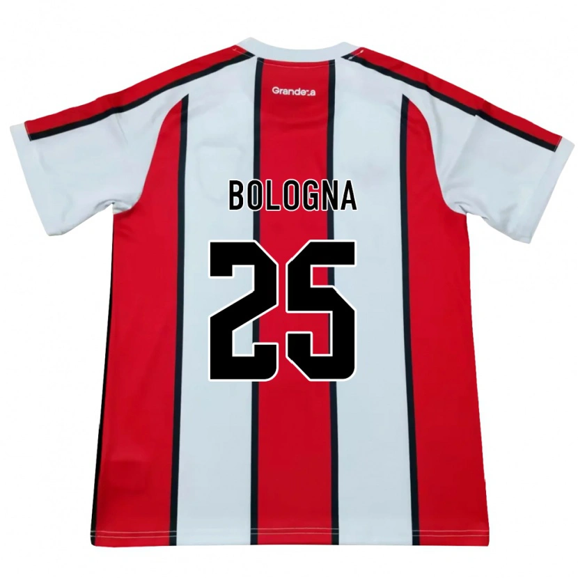 Danxen Mujer Camiseta Enrique Bologna #25 Blanco Rojo Negro 2ª Equipación 2026/27 La Camisa