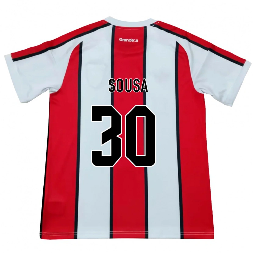 Danxen Mujer Camiseta Ludmila Sousa #30 Blanco Rojo Negro 2ª Equipación 2026/27 La Camisa