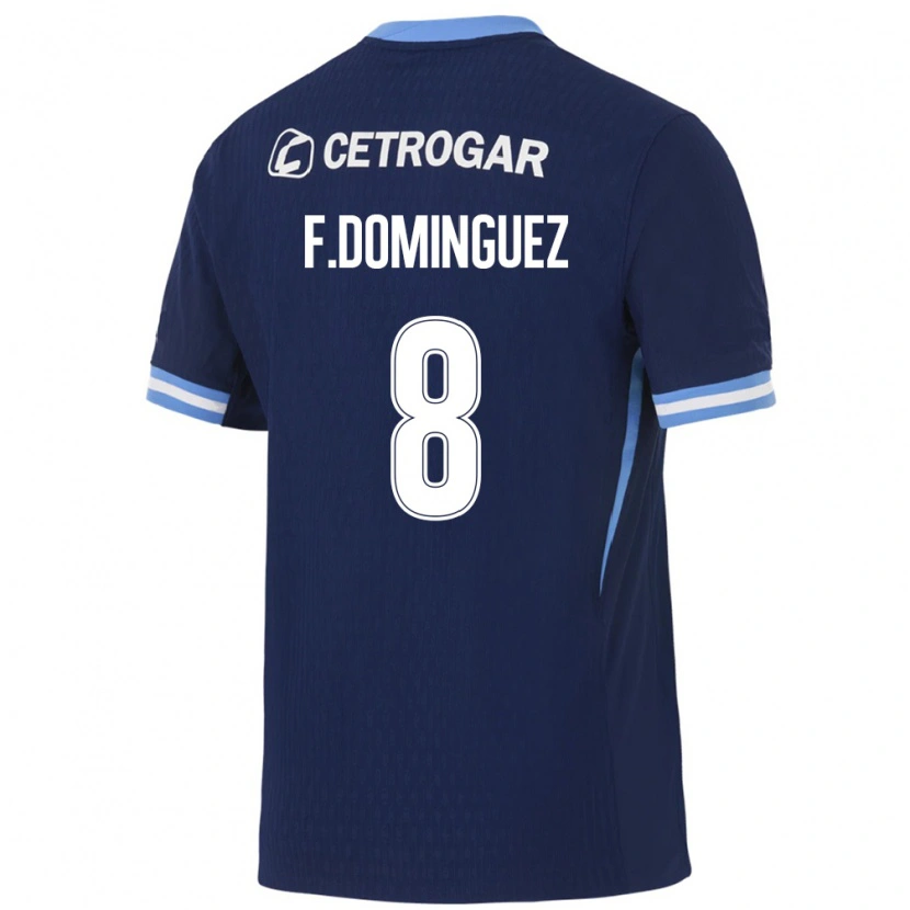 Danxen Mujer Camiseta Fabricio Dominguez #8 Azul Real Azul Claro Blanco 2ª Equipación 2026/27 La Camisa
