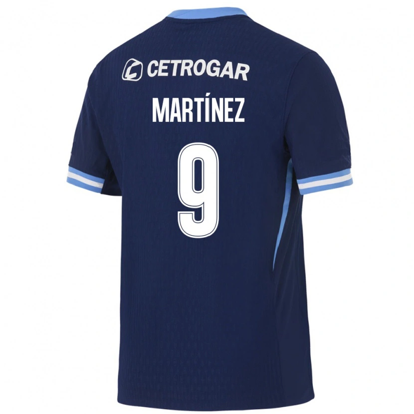 Danxen Mujer Camiseta Adrián Martínez #9 Azul Real Azul Claro Blanco 2ª Equipación 2026/27 La Camisa