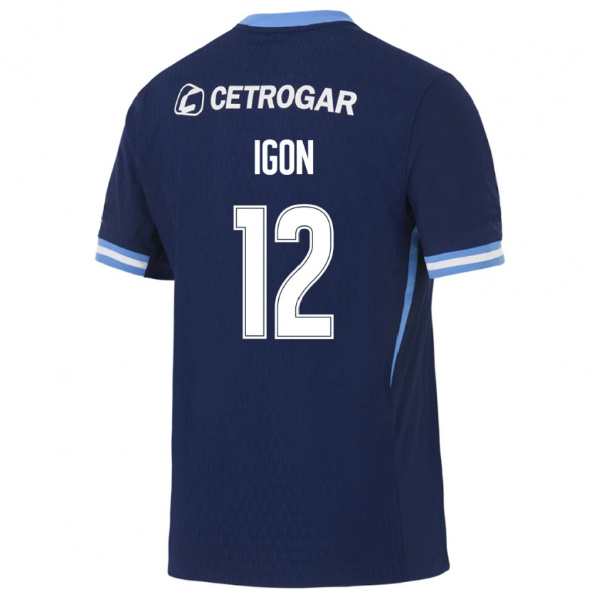Danxen Mujer Camiseta Felipe Igon #12 Azul Real Azul Claro Blanco 2ª Equipación 2026/27 La Camisa