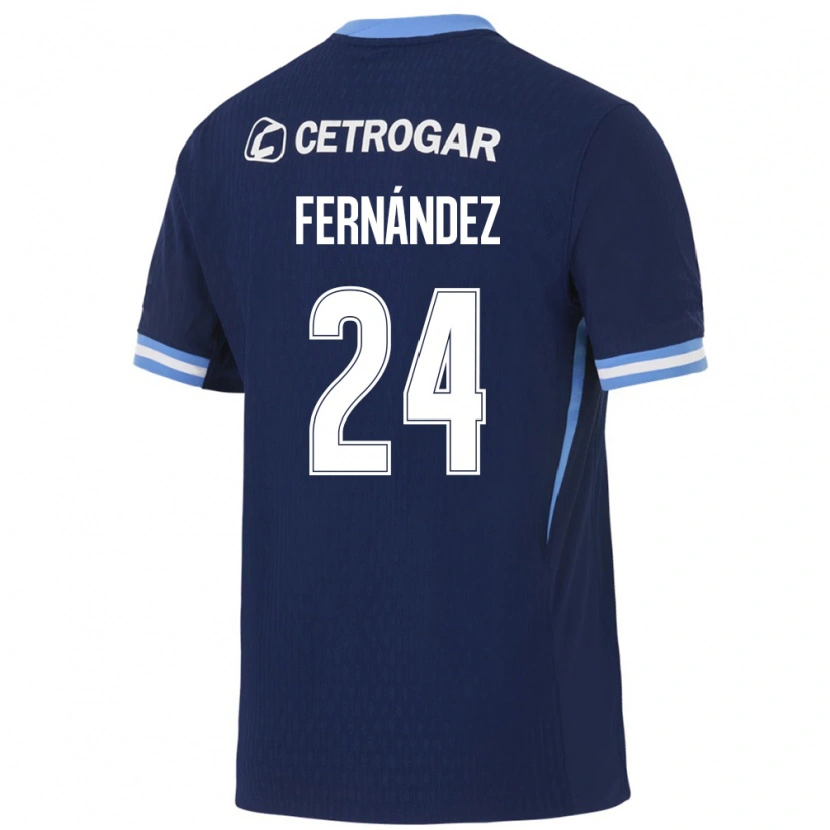 Danxen Mujer Camiseta Adrián Fernández #24 Azul Real Azul Claro Blanco 2ª Equipación 2026/27 La Camisa
