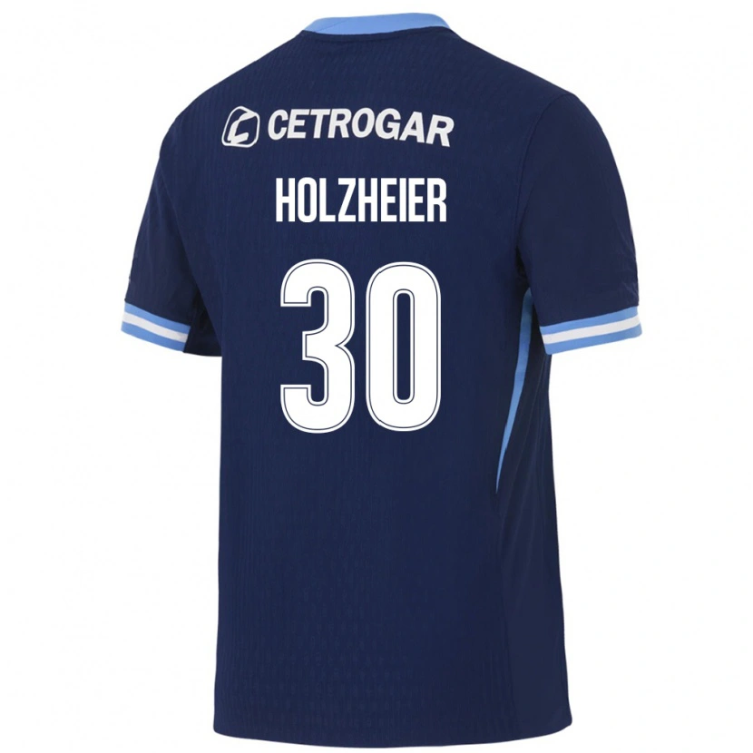 Danxen Mujer Camiseta Agostina Holzheier #30 Azul Real Azul Claro Blanco 2ª Equipación 2026/27 La Camisa
