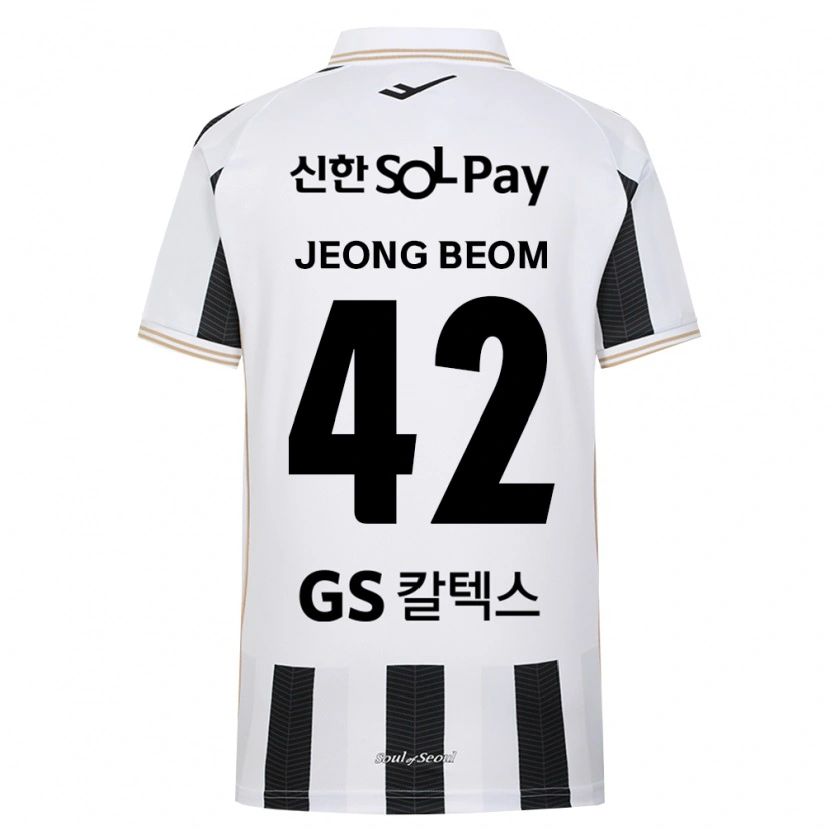 Danxen Mujer Camiseta Jeong-Beom Son #42 Blanco Negro 2ª Equipación 2026/27 La Camisa