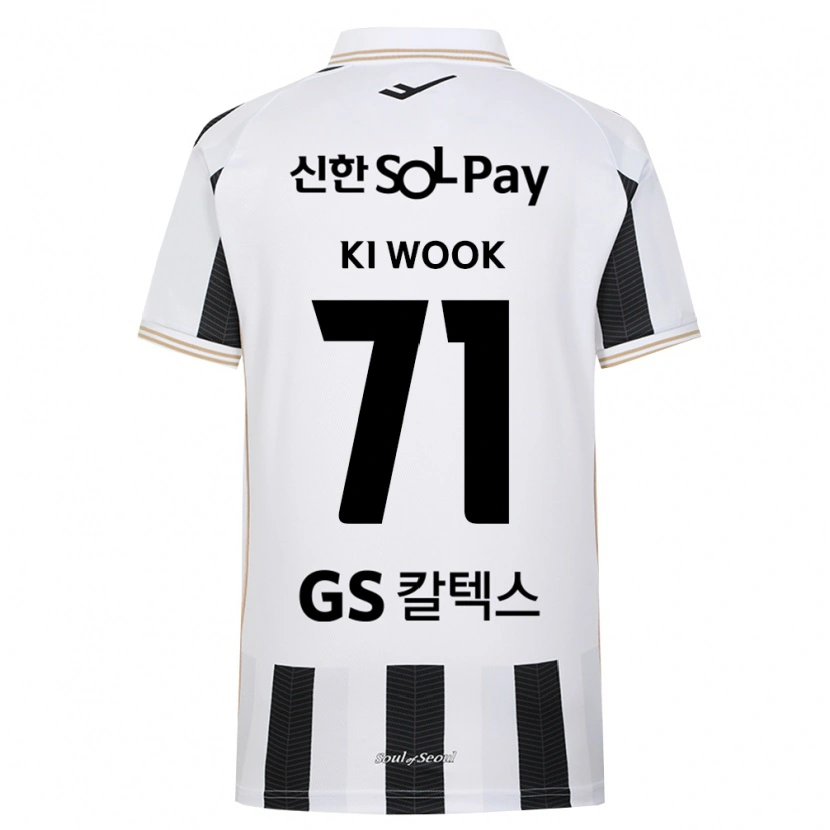 Danxen Mujer Camiseta Ki-Wook Yun #71 Blanco Negro 2ª Equipación 2026/27 La Camisa