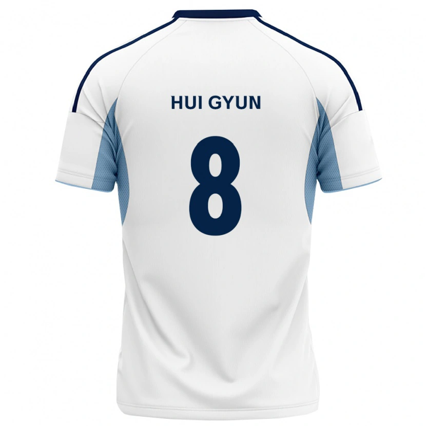 Danxen Mujer Camiseta Hui-Gyun Lee #8 Azul Real Blanco 2ª Equipación 2026/27 La Camisa
