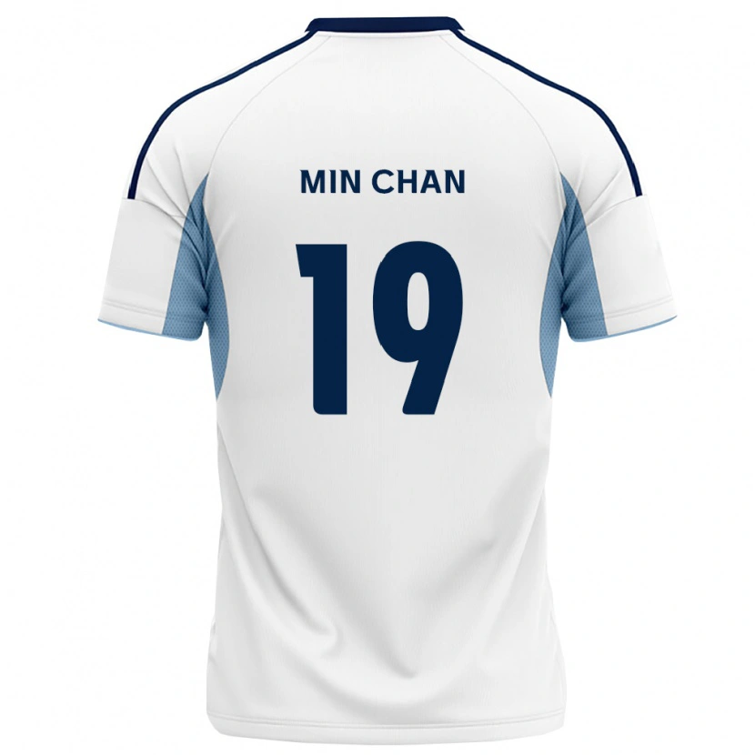 Danxen Mujer Camiseta Min-Chan Kim #19 Azul Real Blanco 2ª Equipación 2026/27 La Camisa