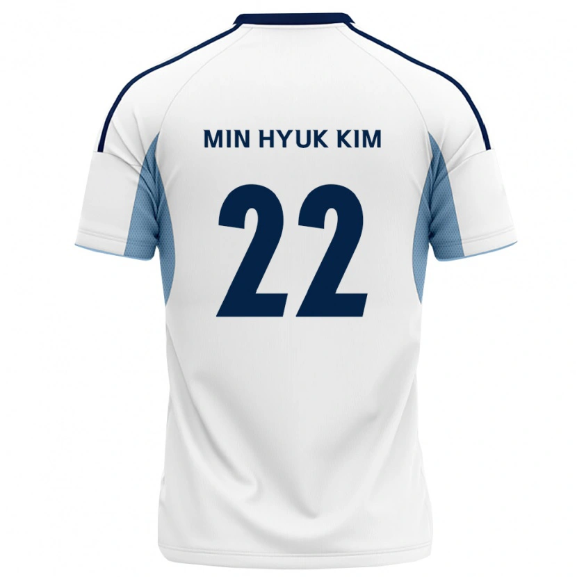 Danxen Mujer Camiseta Min-Hyuk Kim #22 Azul Real Blanco 2ª Equipación 2026/27 La Camisa