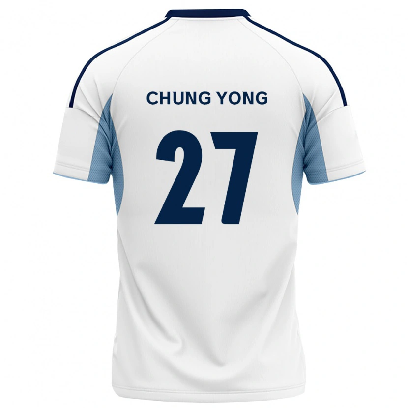 Danxen Mujer Camiseta Chung-Yong Lee #27 Azul Real Blanco 2ª Equipación 2026/27 La Camisa