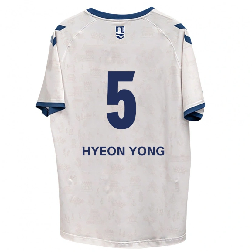 Danxen Mujer Camiseta Hyeon-Yong Lee #5 Azul Real Blanco 2ª Equipación 2026/27 La Camisa