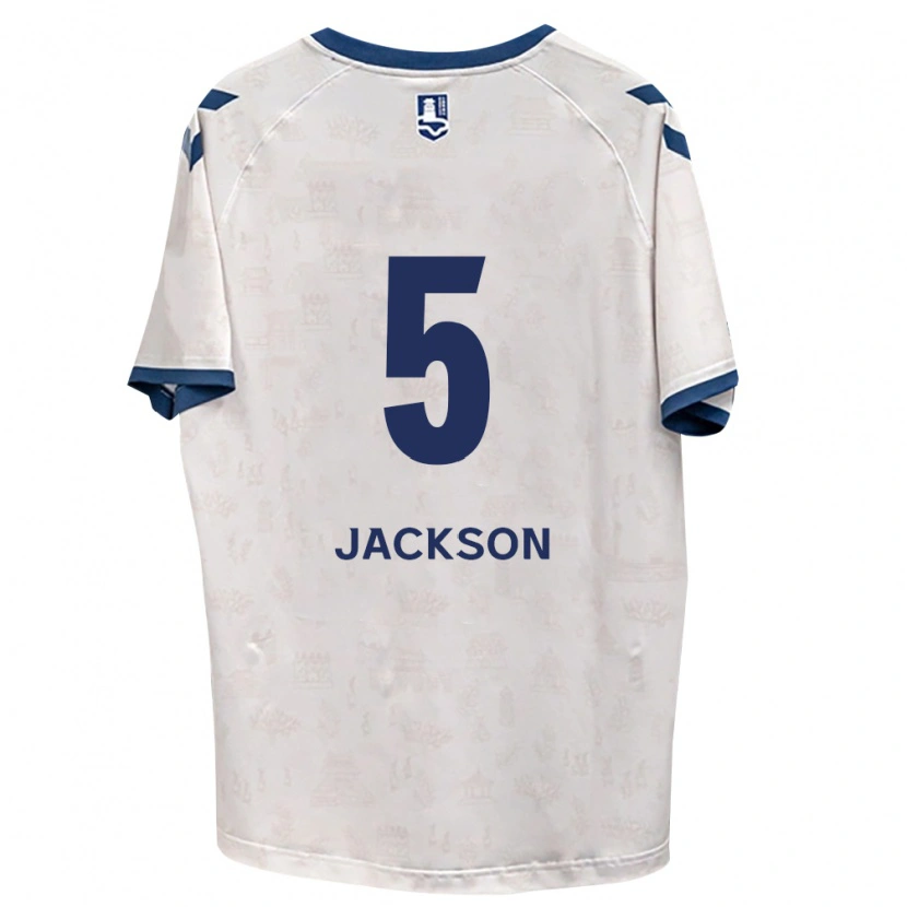 Danxen Mujer Camiseta Lachlan Jackson #5 Azul Real Blanco 2ª Equipación 2026/27 La Camisa