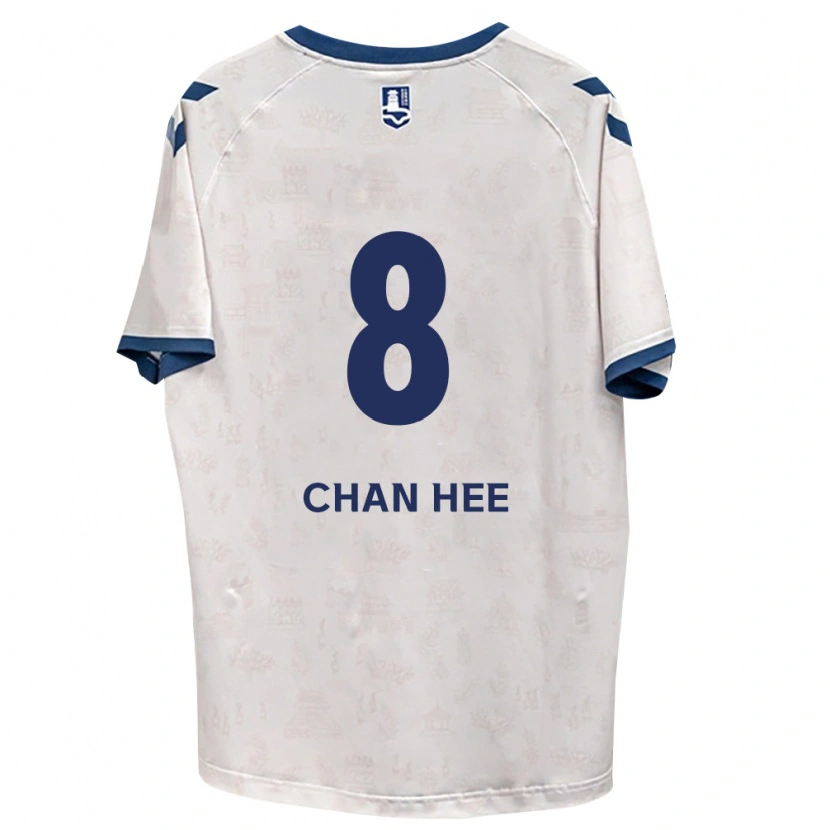 Danxen Mujer Camiseta Chan-Hee Han #8 Azul Real Blanco 2ª Equipación 2026/27 La Camisa