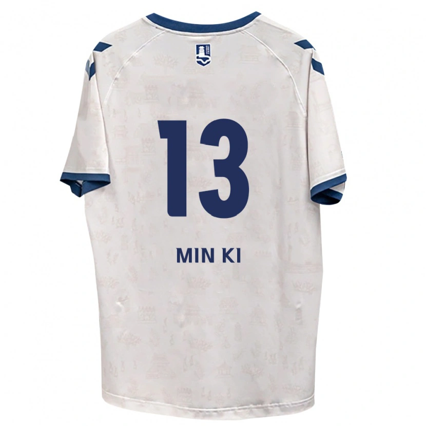 Danxen Mujer Camiseta Min-Ki Jeong #13 Azul Real Blanco 2ª Equipación 2026/27 La Camisa
