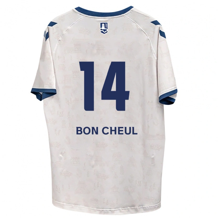 Danxen Mujer Camiseta Bon-Cheul Goo #14 Azul Real Blanco 2ª Equipación 2026/27 La Camisa