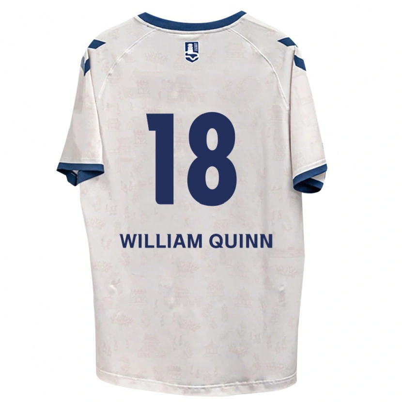 Danxen Mujer Camiseta Max William Quinn #18 Azul Real Blanco 2ª Equipación 2026/27 La Camisa