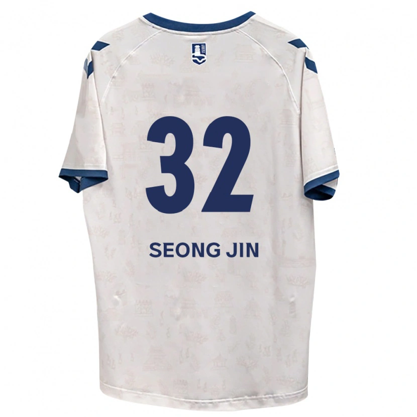 Danxen Mujer Camiseta Seong-Jin Park #32 Azul Real Blanco 2ª Equipación 2026/27 La Camisa