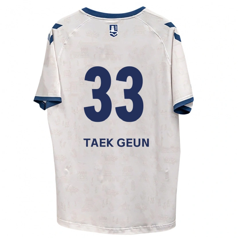 Danxen Mujer Camiseta Taek-Geun Lee #33 Azul Real Blanco 2ª Equipación 2026/27 La Camisa