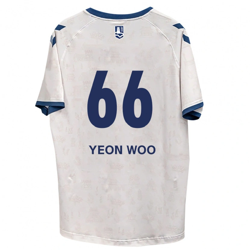 Danxen Mujer Camiseta Yeon-Woo Jang #66 Azul Real Blanco 2ª Equipación 2026/27 La Camisa