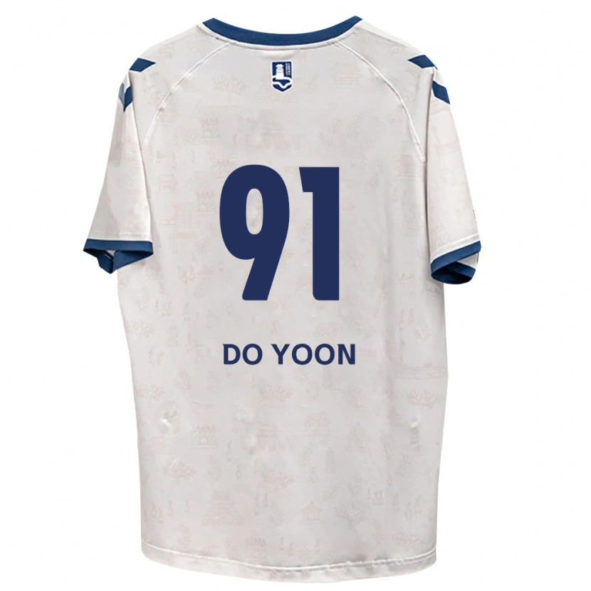 Danxen Mujer Camiseta Do-Yoon Kim #91 Azul Real Blanco 2ª Equipación 2026/27 La Camisa