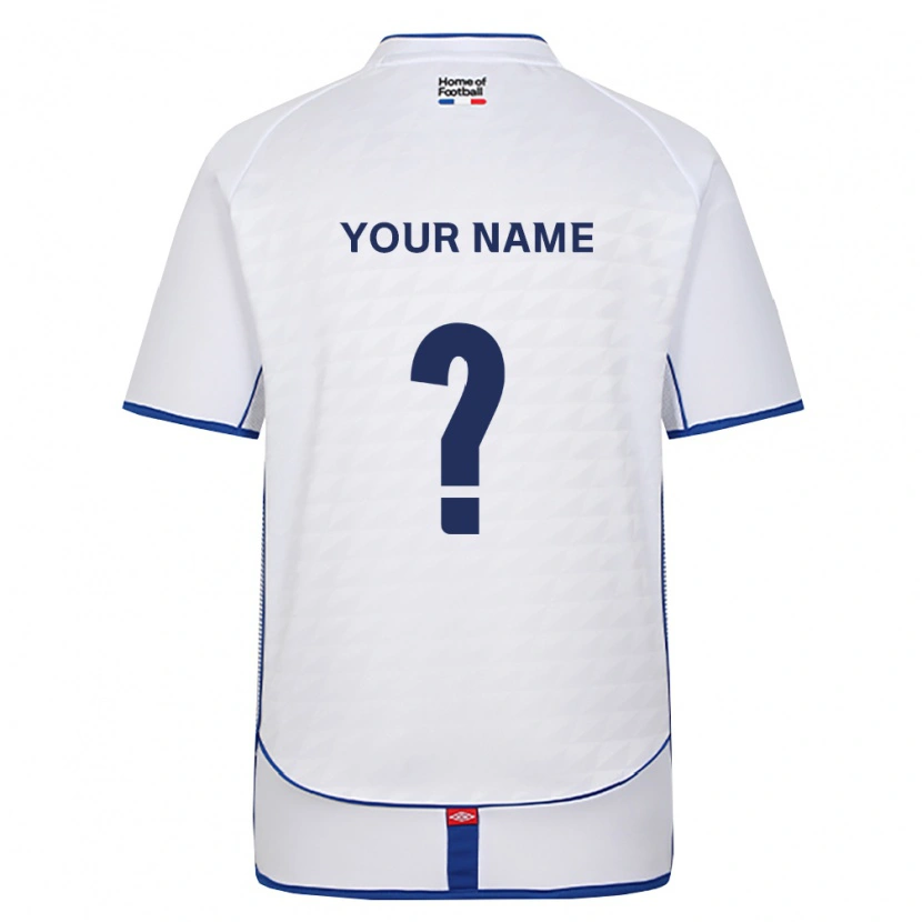 Danxen Mujer Camiseta Su Nombre #0 Negro Blanco Rojo 2ª Equipación 2026/27 La Camisa