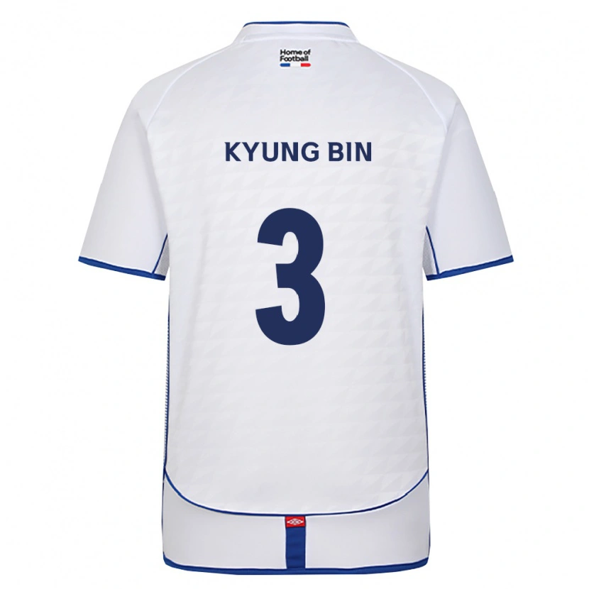 Danxen Mujer Camiseta Kyung-Bin Mo #3 Negro Blanco Rojo 2ª Equipación 2026/27 La Camisa