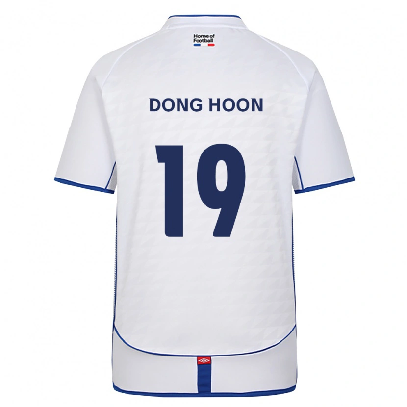 Danxen Mujer Camiseta Dong-Hoon Kim #19 Negro Blanco Rojo 2ª Equipación 2026/27 La Camisa
