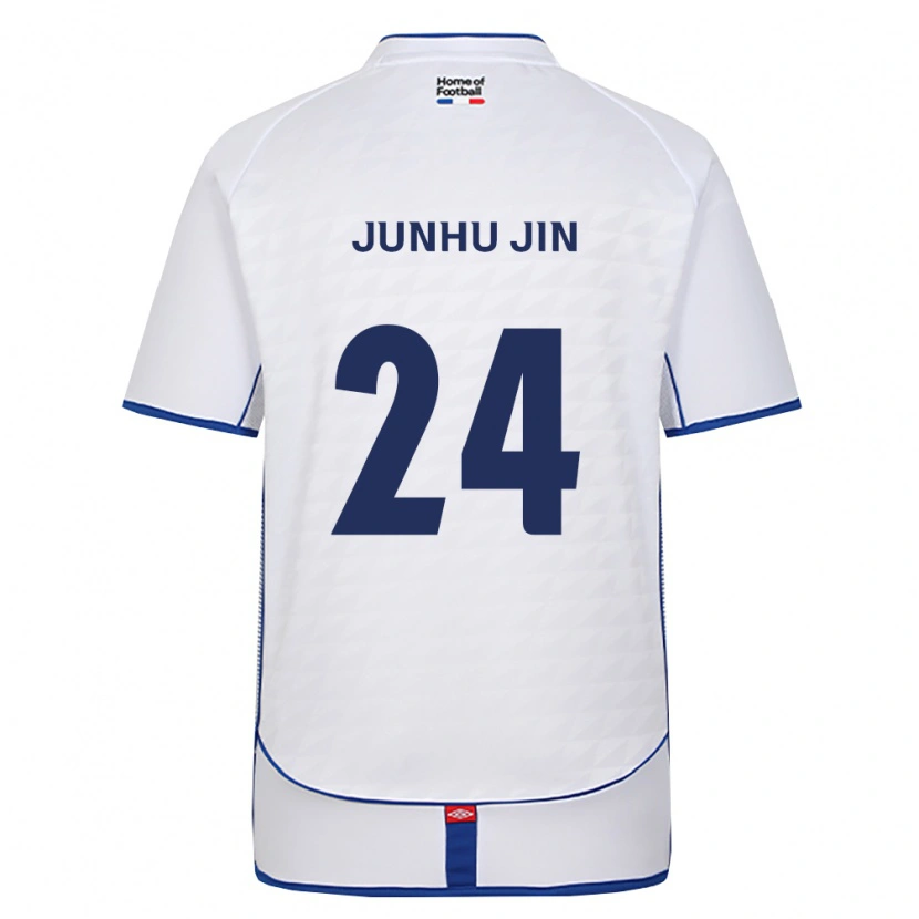 Danxen Mujer Camiseta Junhu Jin #24 Negro Blanco Rojo 2ª Equipación 2026/27 La Camisa