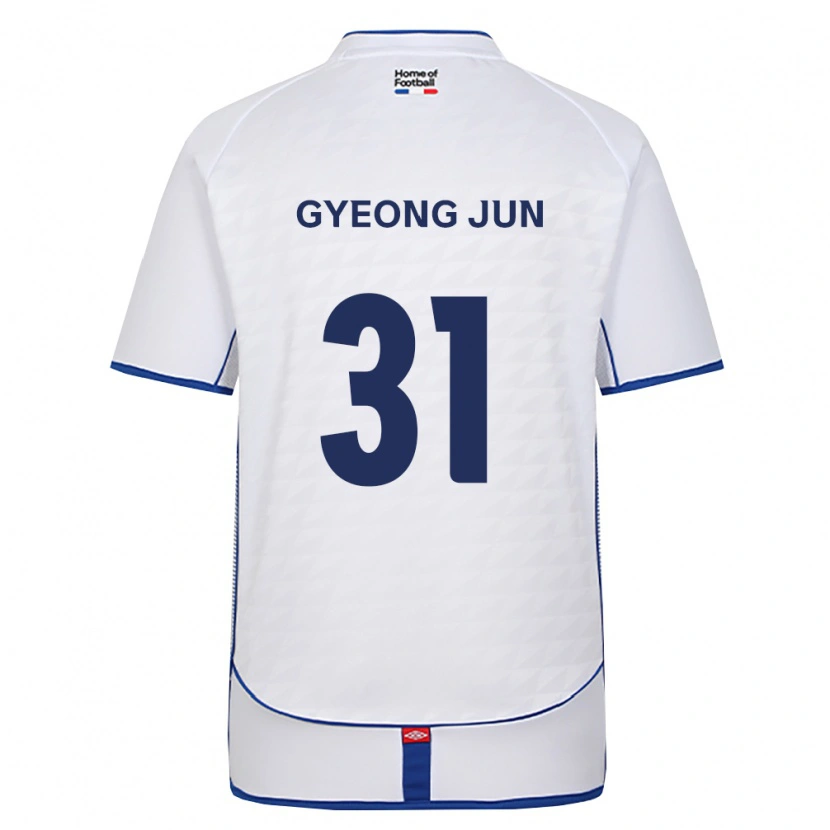Danxen Mujer Camiseta Gyeong-Jun Lee #31 Negro Blanco Rojo 2ª Equipación 2026/27 La Camisa