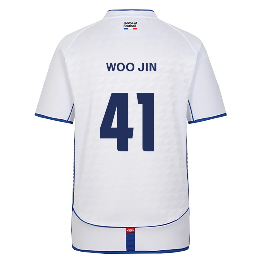 Danxen Mujer Camiseta Woo-Jin Kim #41 Negro Blanco Rojo 2ª Equipación 2026/27 La Camisa