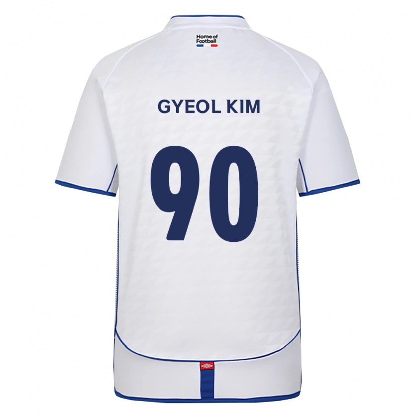 Danxen Mujer Camiseta Gyeol Kim #90 Negro Blanco Rojo 2ª Equipación 2026/27 La Camisa