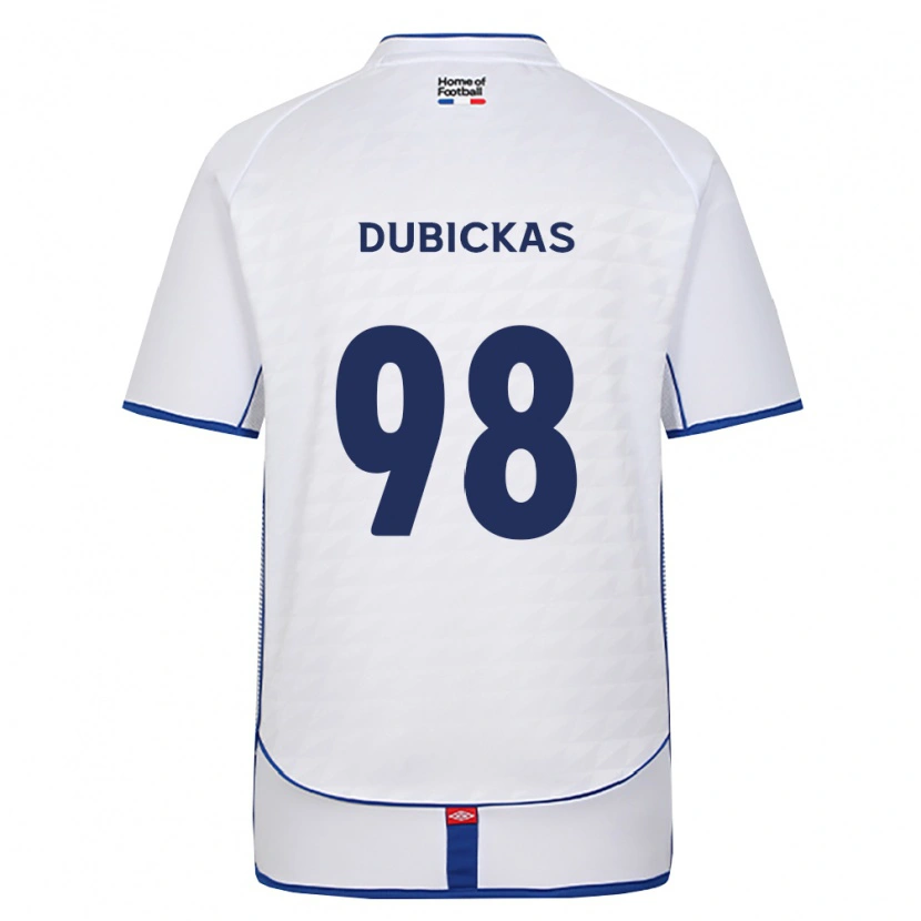 Danxen Mujer Camiseta Edgaras Dubickas #98 Negro Blanco Rojo 2ª Equipación 2026/27 La Camisa