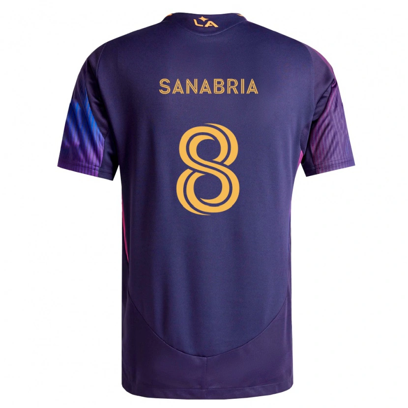 Danxen Mujer Camiseta Lucas Sanabria #8 Morado Profundo Amarillo 2ª Equipación 2026/27 La Camisa