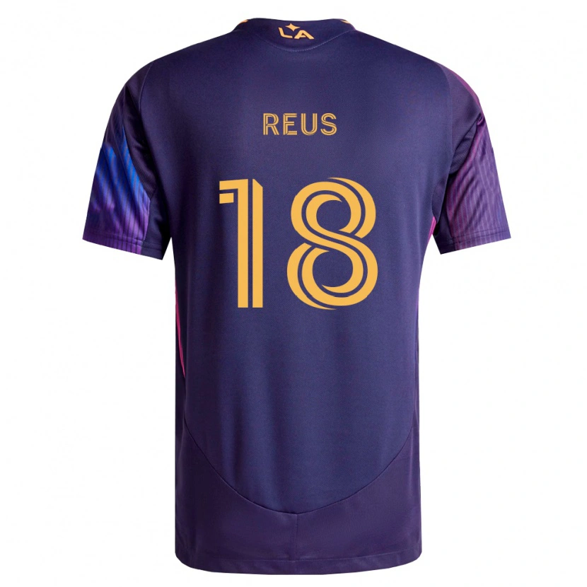 Danxen Mujer Camiseta Marco Reus #18 Morado Profundo Amarillo 2ª Equipación 2026/27 La Camisa