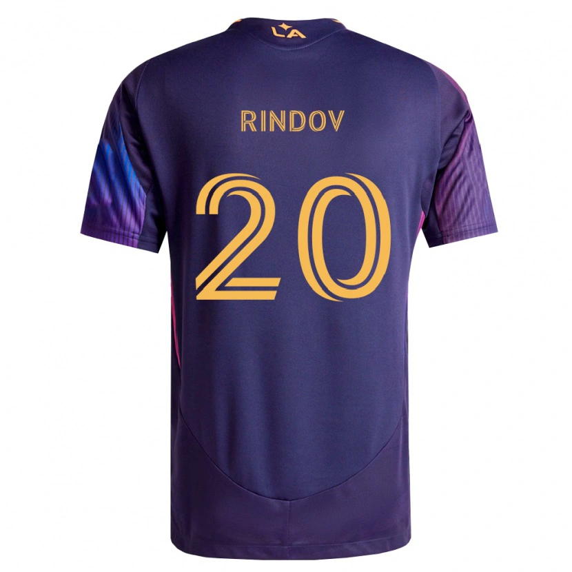 Danxen Mujer Camiseta Chris Rindov #20 Morado Profundo Amarillo 2ª Equipación 2026/27 La Camisa