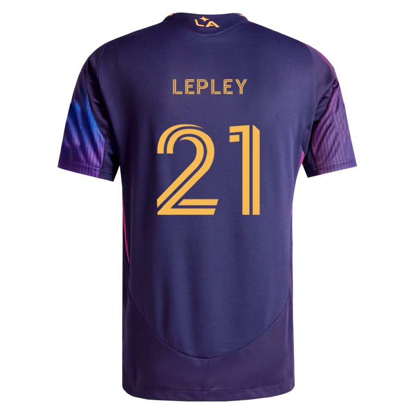 Danxen Mujer Camiseta Tucker Lepley #21 Morado Profundo Amarillo 2ª Equipación 2026/27 La Camisa