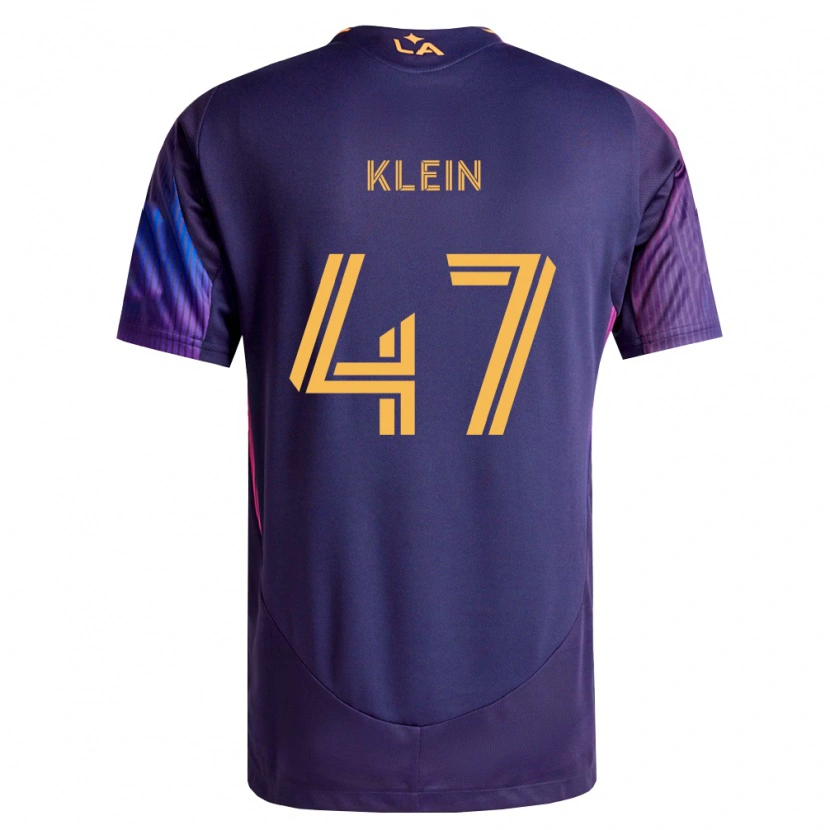 Danxen Mujer Camiseta Carson Klein #47 Morado Profundo Amarillo 2ª Equipación 2026/27 La Camisa
