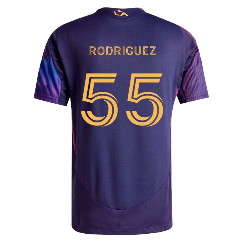 Danxen Mujer Camiseta Diego Rodriguez #55 Morado Profundo Amarillo 2ª Equipación 2026/27 La Camisa