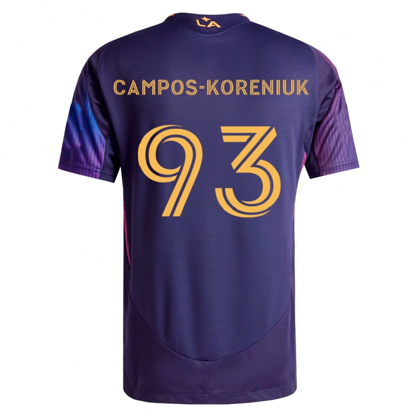 Danxen Mujer Camiseta K Campos-Koreniuk #93 Morado Profundo Amarillo 2ª Equipación 2026/27 La Camisa