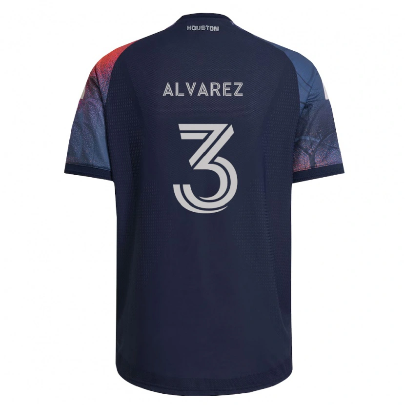 Danxen Mujer Camiseta Santiago Alvarez #3 Azul Profundo Blanco Naranja 2ª Equipación 2026/27 La Camisa