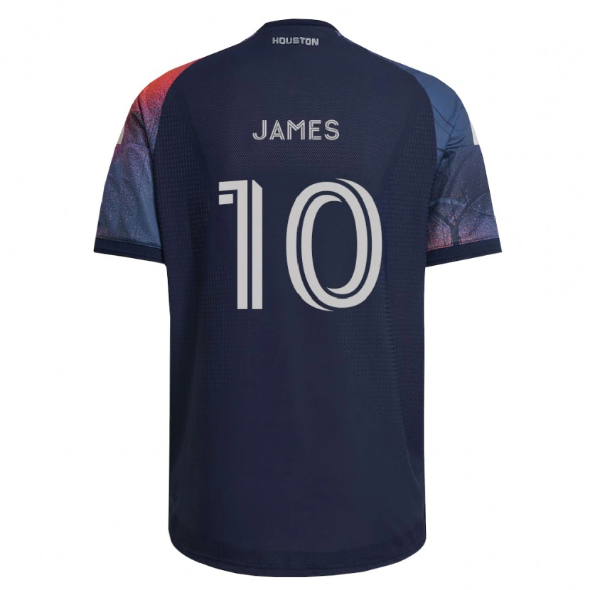 Danxen Mujer Camiseta Peyton James #10 Azul Profundo Blanco Naranja 2ª Equipación 2026/27 La Camisa