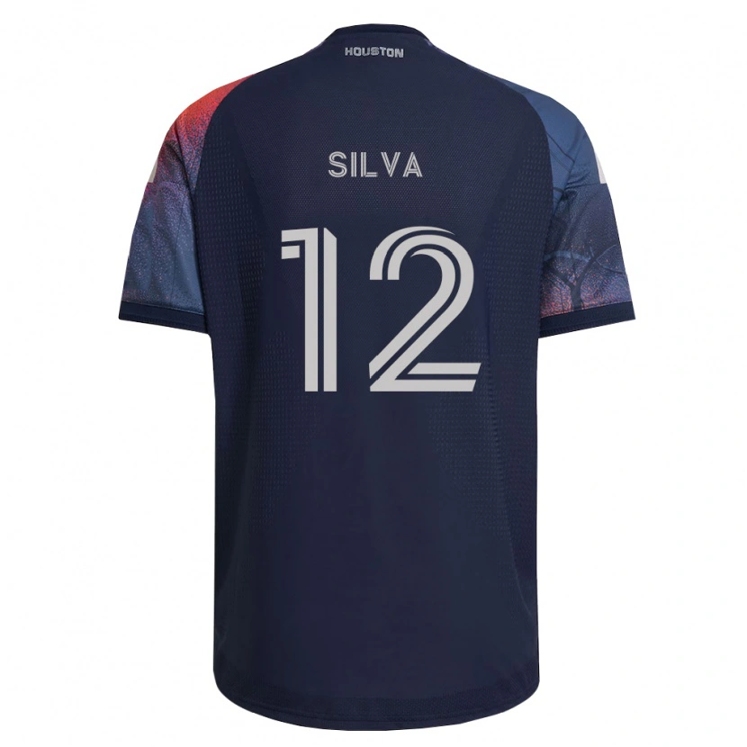 Danxen Mujer Camiseta Vinicius Silva #12 Azul Profundo Blanco Naranja 2ª Equipación 2026/27 La Camisa